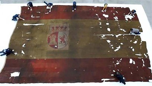 Bandera de combate del San Idelfonso